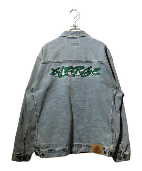 X-LARGE（エクストララージ）X-LARGE (エクストララージ) デニムジャケット/SIDE CUTTING DENIM JACKET インディゴ サイズ:XLの古着・服飾アイテム