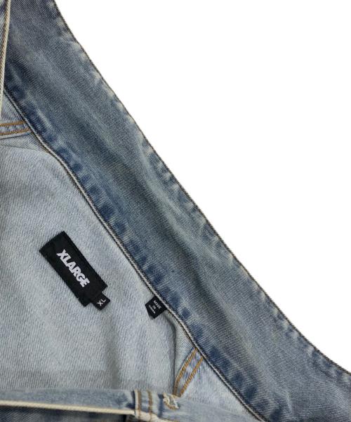 X-LARGE（エクストララージ）X-LARGE (エクストララージ) デニムジャケット/SIDE CUTTING DENIM JACKET インディゴ サイズ:XLの古着・服飾アイテム