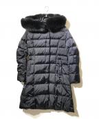 UNTITLEDアンタイトル）の古着「フォックスファーダウンコート」｜ネイビー