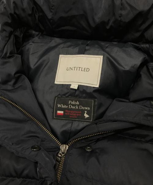 UNTITLED（アンタイトル）UNTITLED (アンタイトル) フォックスファーダウンコート ネイビー サイズ:2の古着・服飾アイテム