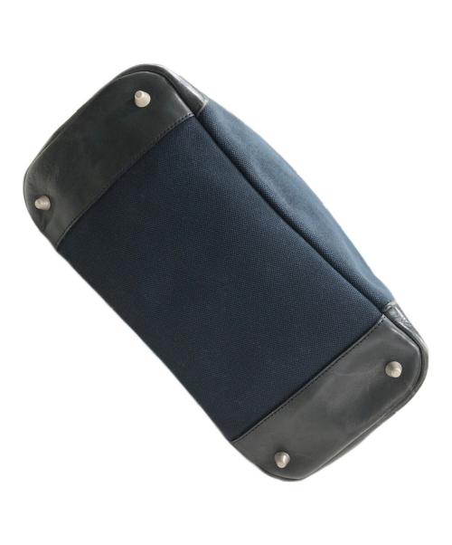 Y's（ワイズ）Y's (ワイズ) レザートートバッグ ネイビーの古着・服飾アイテム