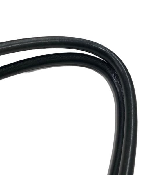 Y's（ワイズ）Y's (ワイズ) レザートートバッグ ネイビーの古着・服飾アイテム