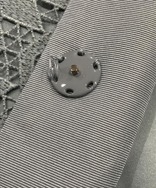 EMPORIO ARMANI（エンポリオ アルマーニ）EMPORIO ARMANI (エンポリオ アルマーニ) レースノーカラーコート/ミドルコート スカイブルー サイズ:1 未使用品の古着・服飾アイテム