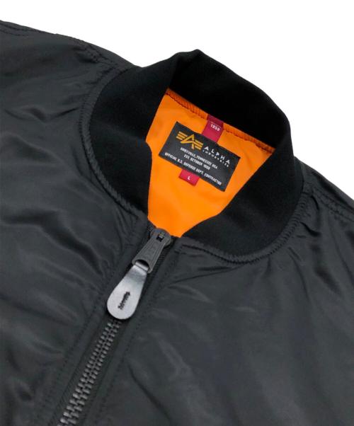 ALPHA（アルファ）ALPHA (アルファ) フライトジャケット ブラック サイズ:Lの古着・服飾アイテム