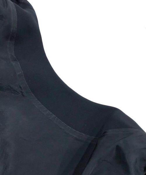 BORDERS at BALCONY（ボーダーズアットバルコニー）BORDERS AT BALCONY (ボーダーズアットバルコニー) ボーダースリーブポリワンピース ネイビー サイズ:36の古着・服飾アイテム