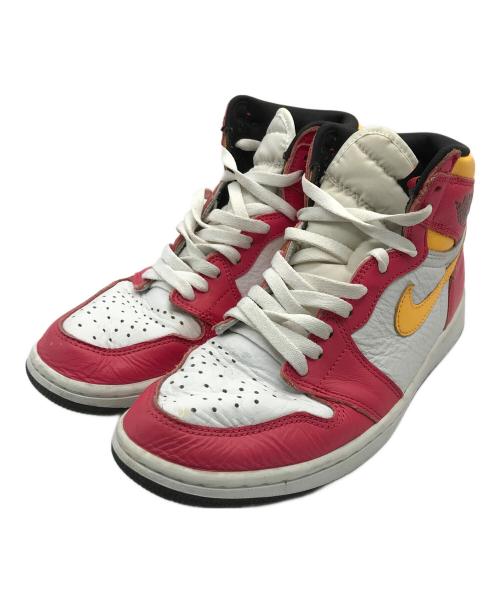 NIKE（ナイキ）NIKE (ナイキ) Air Jordan 1 High OG スニーカー（エアージョーダン　ハイ　オージー） ホワイト×ピンク サイズ:26.5の古着・服飾アイテム