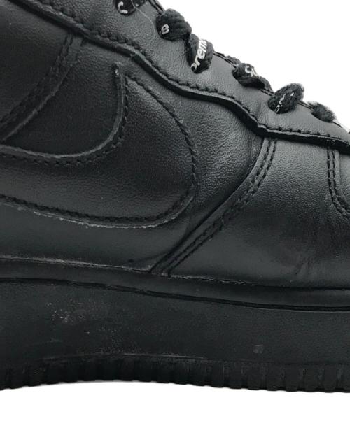 NIKE（ナイキ）NIKE (ナイキ) SUPREME (シュプリーム) Air Force 1 Low スニーカー ブラック サイズ:28の古着・服飾アイテム