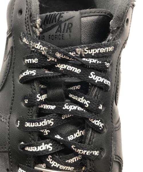 NIKE（ナイキ）NIKE (ナイキ) SUPREME (シュプリーム) Air Force 1 Low スニーカー ブラック サイズ:28の古着・服飾アイテム