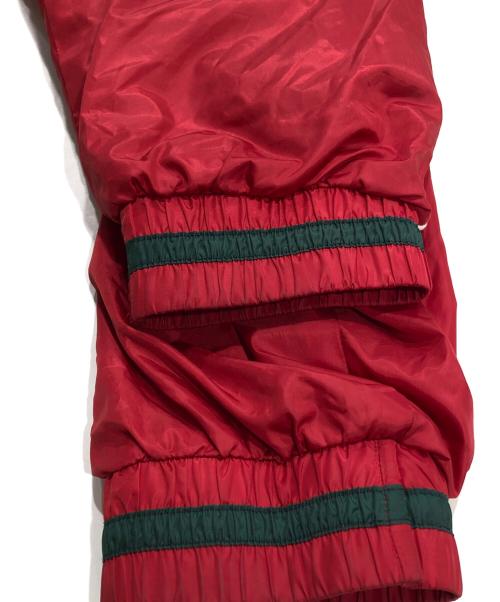 SUPREME（シュプリーム）Supreme (シュプリーム) Piping Warm Up Pullover（パイピング ウォーム アップ プルオーバー/カットソー） グリーン×レッド サイズ:Lの古着・服飾アイテム