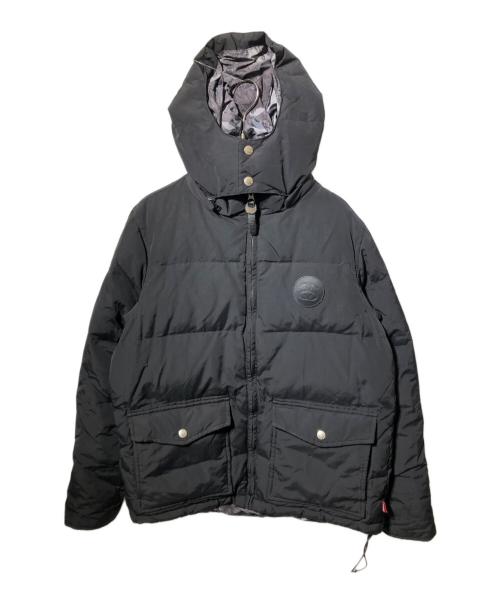 stussy（ステューシー）stussy (ステューシー) 裏地アニマルダウンジャケット ブラック サイズ:Sの古着・服飾アイテム