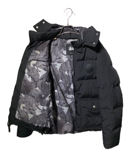 stussy（ステューシー）stussy (ステューシー) 裏地アニマルダウンジャケット ブラック サイズ:Sの古着・服飾アイテム
