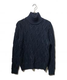 Sandro（サンドロ）の古着「ウールニット」｜ネイビー