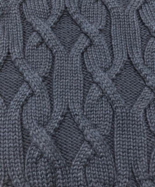 Sandro（サンドロ）Sandro (サンドロ) ウールニット ネイビー サイズ:Lの古着・服飾アイテム