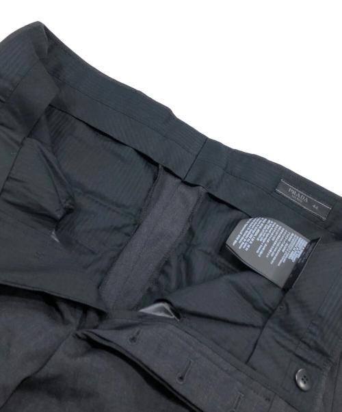 PRADA（プラダ）PRADA (プラダ) ウールスラックス ネイビー サイズ:44の古着・服飾アイテム