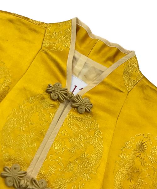 dahl'ia（ダリア）dahl'ia (ダリア) 総柄チャイナシャツジャケット イエロー サイズ:表記なしの古着・服飾アイテム