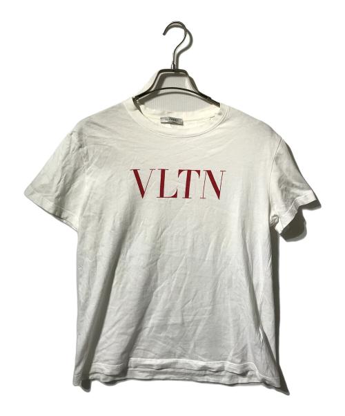 VALENTINO（ヴァレンティノ）VALENTINO (ヴァレンティノ) ロゴプリントTシャツ/半袖カットソー ホワイト サイズ:Sの古着・服飾アイテム