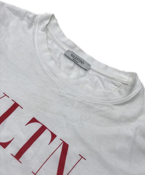 VALENTINO（ヴァレンティノ）VALENTINO (ヴァレンティノ) ロゴプリントTシャツ/半袖カットソー ホワイト サイズ:Sの古着・服飾アイテム