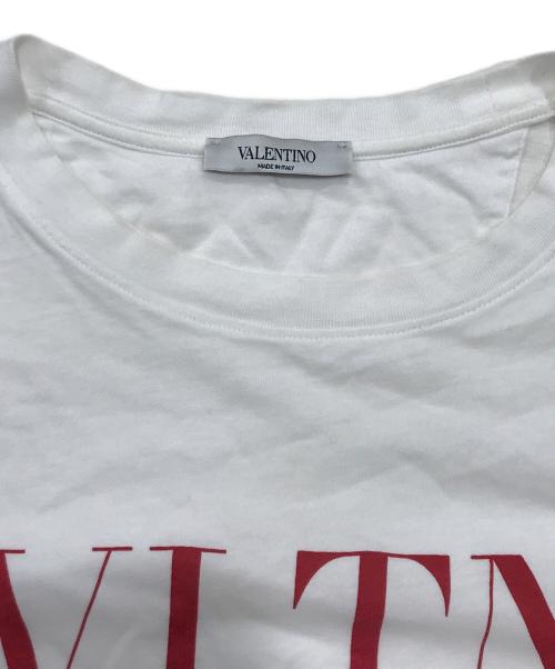 VALENTINO（ヴァレンティノ）VALENTINO (ヴァレンティノ) ロゴプリントTシャツ/半袖カットソー ホワイト サイズ:Sの古着・服飾アイテム