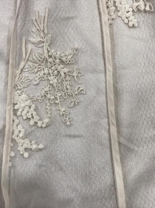 JUSGLITTY（ジャスグリッティー）JUSGLITTY (ジャスグリッティー) ミモザ刺繍マーメイドスカート ベージュ サイズ:1の古着・服飾アイテム