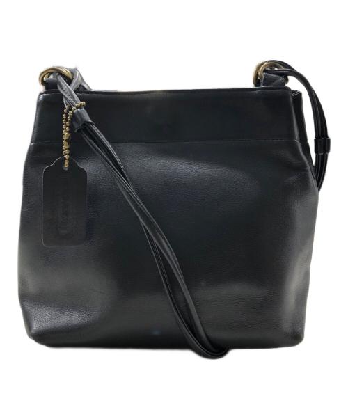 OLD COACH（オールドコーチ）OLD COACH (オールドコーチ) オールレザーショルダーバッグ ブラックの古着・服飾アイテム