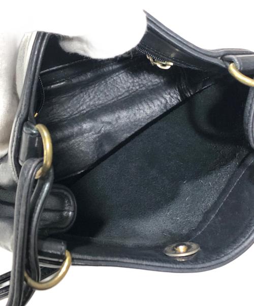 OLD COACH（オールドコーチ）OLD COACH (オールドコーチ) オールレザーショルダーバッグ ブラックの古着・服飾アイテム
