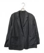FRAMeWORKフレームワーク）の古着「レーヨン麻テーラードジャケット」｜ブラック