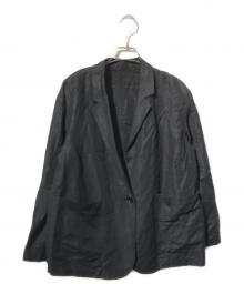 FRAMeWORK（フレームワーク）の古着「レーヨン麻テーラードジャケット」｜ブラック