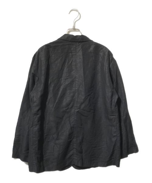 FRAMeWORK（フレームワーク）FRAMeWORK (フレームワーク) レーヨン麻テーラードジャケット ブラック サイズ:36の古着・服飾アイテム