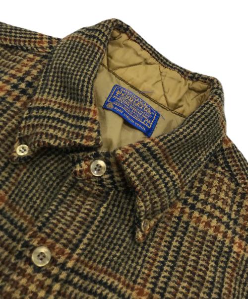 PENDLETON（ペンドルトン）PENDLETON (ペンドルトン) 60-70`sボードシャツ ブラウン サイズ:Lの古着・服飾アイテム