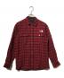 THE NORTH FACE（ザ ノース フェイス）の古着「Brushwood Wool L/S Shirt」｜レッド