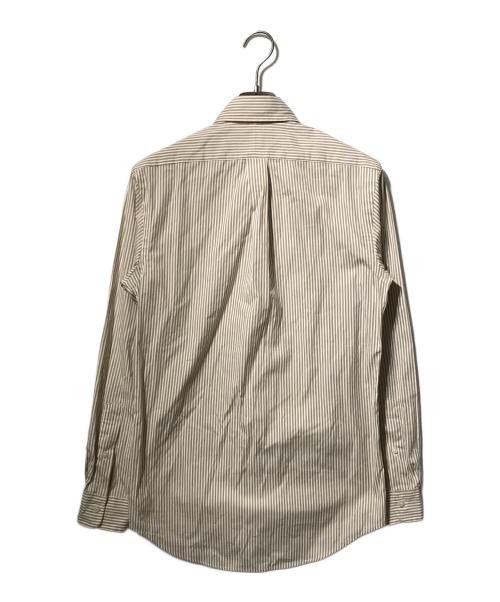 POLO RALPH LAUREN（ポロ・ラルフローレン）POLO RALPH LAUREN (ポロ・ラルフローレン) ボタンダウンシャツ ベージュ×ホワイト サイズ:XSの古着・服飾アイテム