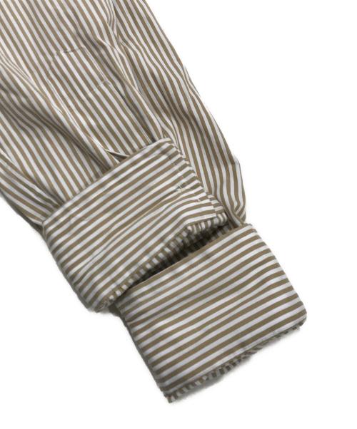 POLO RALPH LAUREN（ポロ・ラルフローレン）POLO RALPH LAUREN (ポロ・ラルフローレン) ボタンダウンシャツ ベージュ×ホワイト サイズ:XSの古着・服飾アイテム