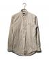 POLO RALPH LAUREN（ポロ・ラルフローレン）の古着「ボタンダウンシャツ」｜ベージュ×ホワイト