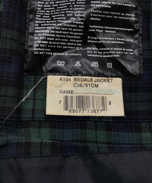 Barbour（バブアー）Barbour (バブアー) A104 BEDALE JACKET ブラウン サイズ:91cmの古着・服飾アイテム