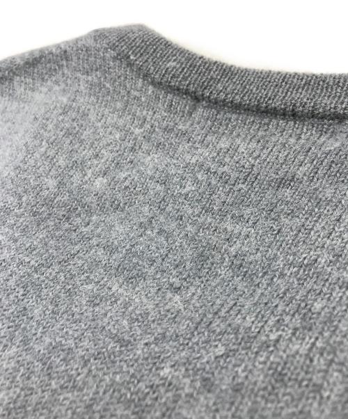 BURBERRY LONDON（バーバリーロンドン）BURBERRY LONDON (バーバリーロンドン) ノヴァチェッククルーネックニット グレー サイズ:Lの古着・服飾アイテム