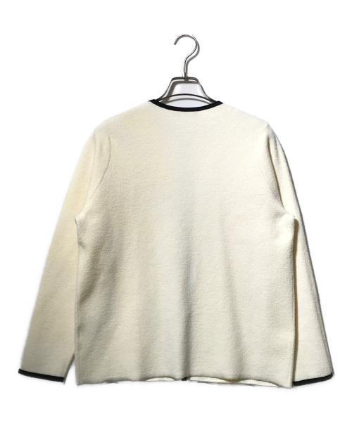 Aquascutum（アクアスキュータム）Aquascutum (アクアスキュータム) ブークレニットジャケット アイボリー サイズ:8の古着・服飾アイテム