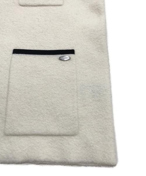 Aquascutum（アクアスキュータム）Aquascutum (アクアスキュータム) ブークレニットジャケット アイボリー サイズ:8の古着・服飾アイテム