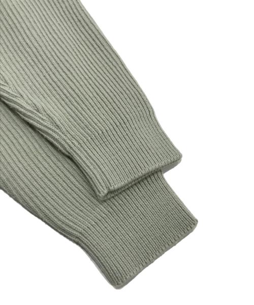 AURALEE（オーラリー）AURALEE (オーラリー) FRENCH MERINO RIB プルオーバーニット オリーブ サイズ:5の古着・服飾アイテム