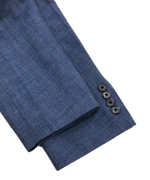 LAUREN RALPH LAUREN（ローレンラルフローレン）LAUREN RALPH LAUREN (ローレンラルフローレン) リネンミックステーラードジャケット ブルー サイズ:表記なしの古着・服飾アイテム