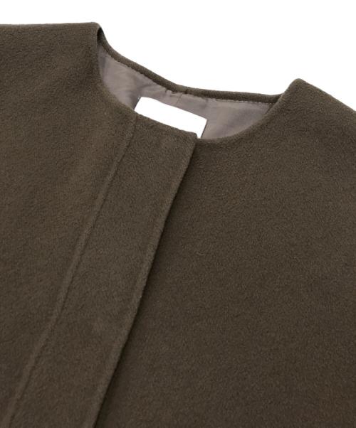 GALLARDA GALANTE（ガリャルダガランテ）GALLARDA GALANTE (ガリャルダガランテ) リバーノーカラーコート ブラウン サイズ:Fの古着・服飾アイテム