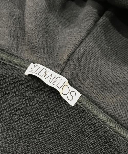 SELENAHELIOS（セレナヘリオス）SELENAHELIOS (セレナヘリオス) レイヤードデザインショートジップパーカー グレー サイズ:Fの古着・服飾アイテム