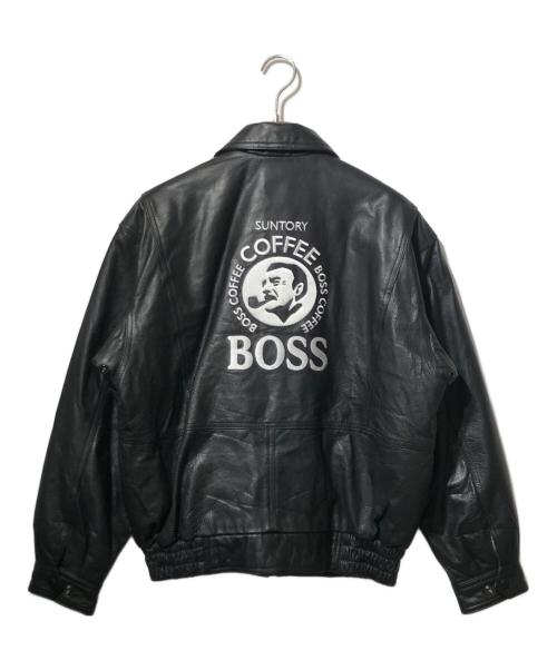 Suntory original design（サントリーオリジナルデザイン）Suntory original design (サントリーオリジナルデザイン) ボスジャン/レザージャケット ブラック サイズ:Mの古着・服飾アイテム