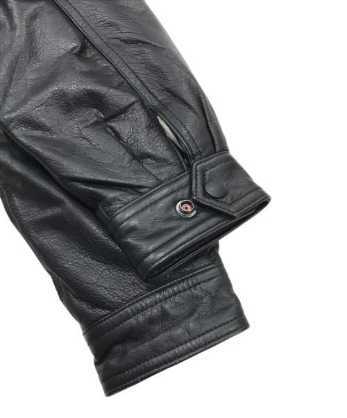 Suntory original design（サントリーオリジナルデザイン）Suntory original design (サントリーオリジナルデザイン) ボスジャン/レザージャケット ブラック サイズ:Mの古着・服飾アイテム