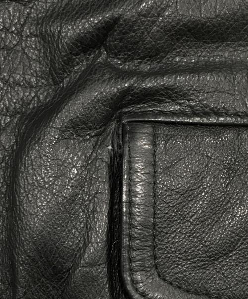 Suntory original design（サントリーオリジナルデザイン）Suntory original design (サントリーオリジナルデザイン) ボスジャン/レザージャケット ブラック サイズ:Mの古着・服飾アイテム