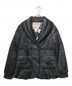 LEONARD SPORTレオナール スポーツ）の古着「フラワー裏地ダウンジャケット」｜ブラック