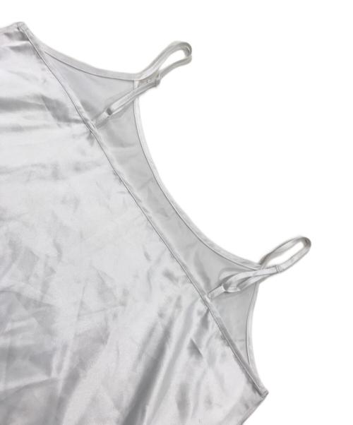 CELFORD（セルフォード）CELFORD (セルフォード) HANAE MORI (ハナエモリ) ハートモチーフプリント／フリルワンピース ホワイト サイズ:36の古着・服飾アイテム