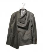 Vivienne Westwood manヴィヴィアン ウェストウッド マン）の古着「BIG COLLAR DRAPE JACKET/テーラードジャケット」｜ブラウン