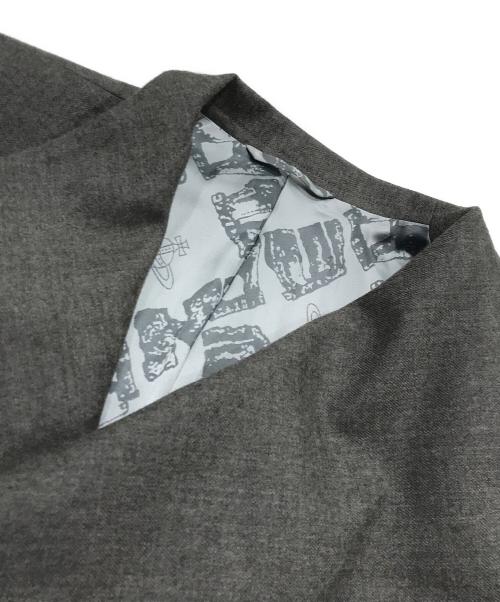 Vivienne Westwood man（ヴィヴィアン ウェストウッド マン）Vivienne Westwood man (ヴィヴィアン ウェストウッド マン) BIG COLLAR DRAPE JACKET/テーラードジャケット ブラウン サイズ:50の古着・服飾アイテム