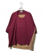 Vivienne Westwood manヴィヴィアン ウェストウッド マン）の古着「チェックBIGTシャツ」｜ボルドー