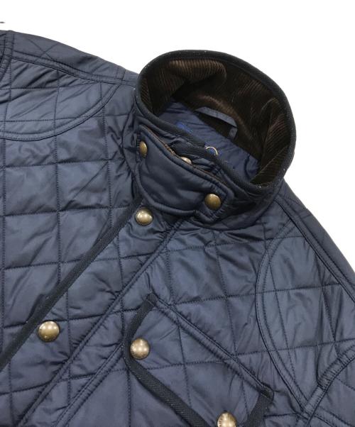 POLO RALPH LAUREN（ポロ・ラルフローレン）POLO RALPH LAUREN (ポロ・ラルフローレン) 襟コーデュロイ キルティングジャケット ネイビー サイズ:Lの古着・服飾アイテム